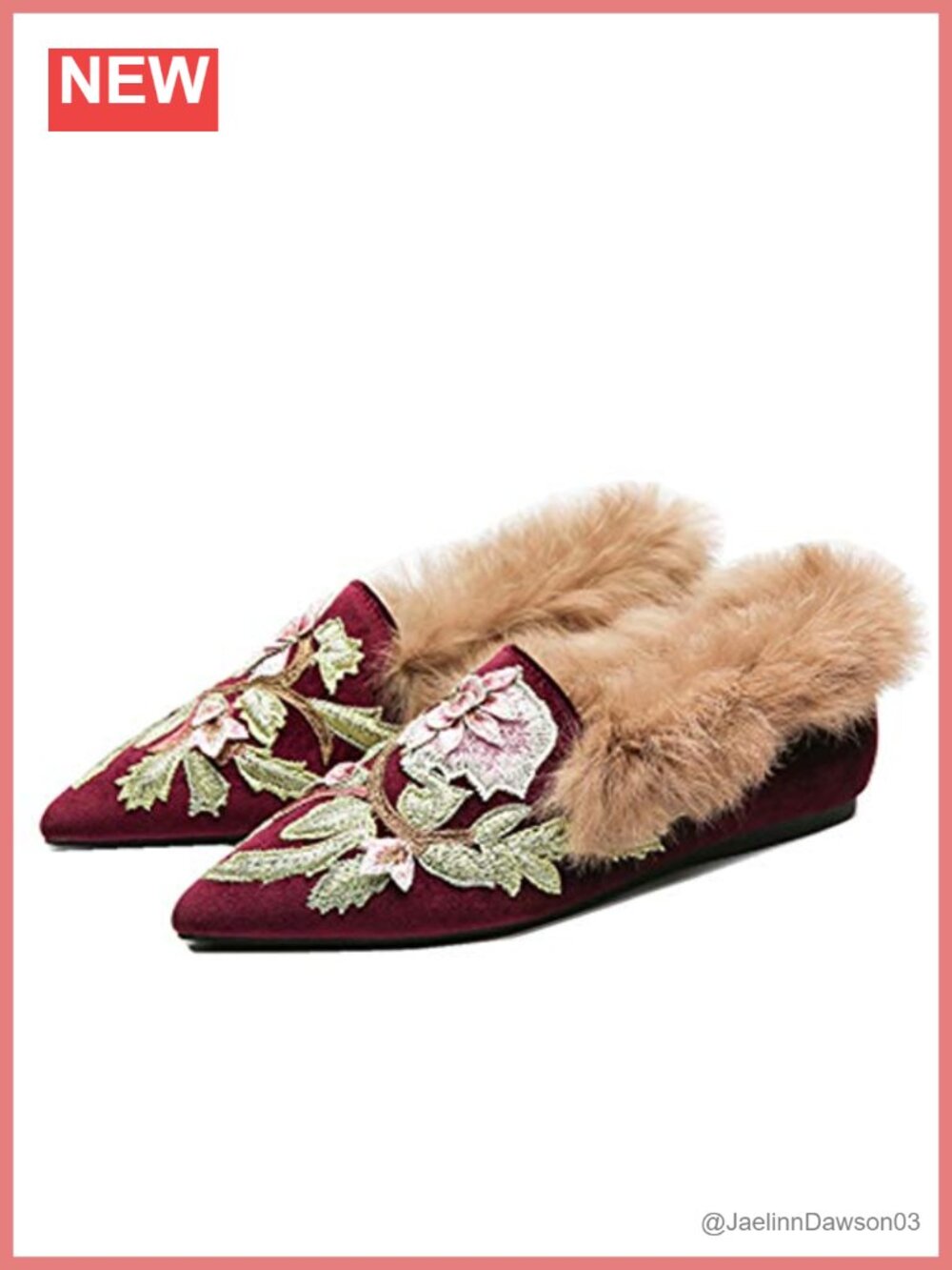 Women's Velvet Mule Slippers with Plush Fur Lining - Cozy House Shoes